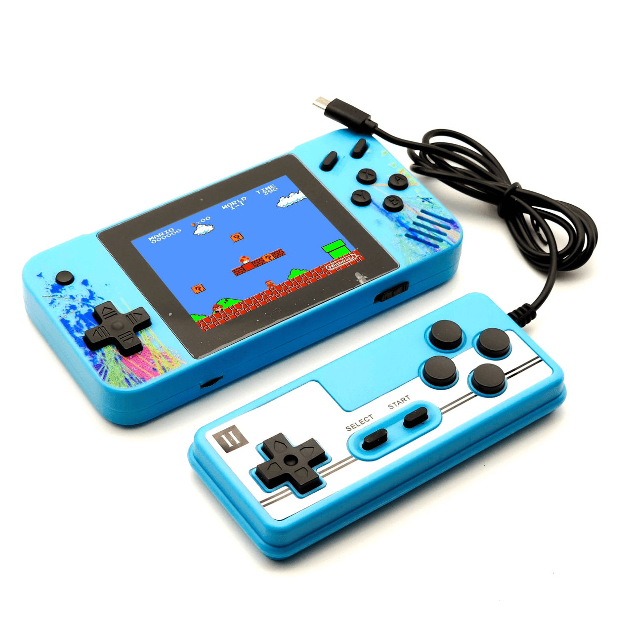 Consola Retro Portatil QF-G4 8Bit 800 Juegos con Joystick