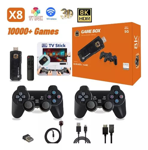 Consola y TV BOX Retro Inalambrica con 10.000 Juegos