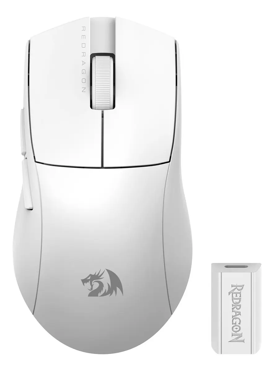 Mouse Inalambrico REDRAGON K1ng Pro 4K Blanco