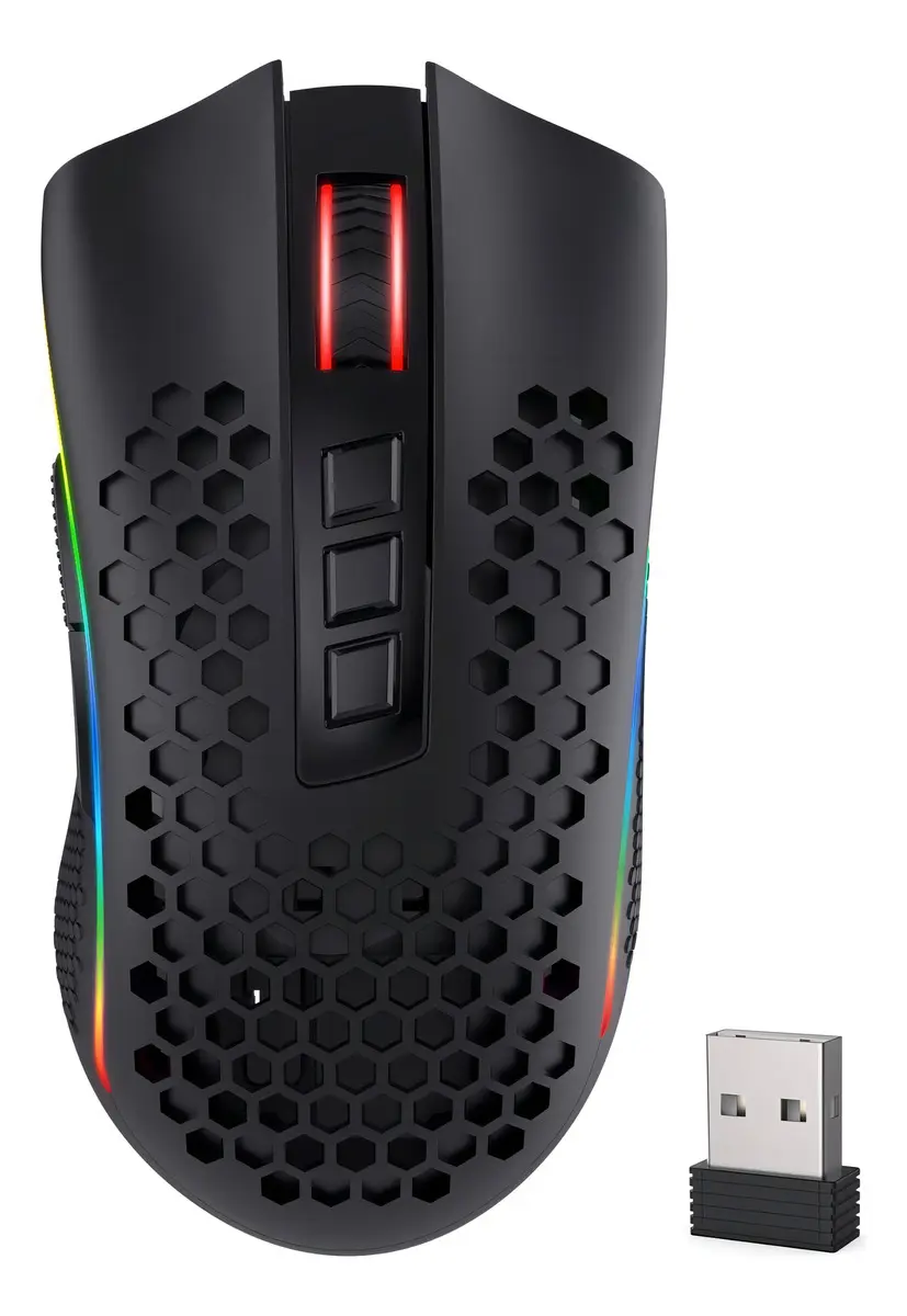 Mouse Inalambrico REDRAGON Storm Pro Negro