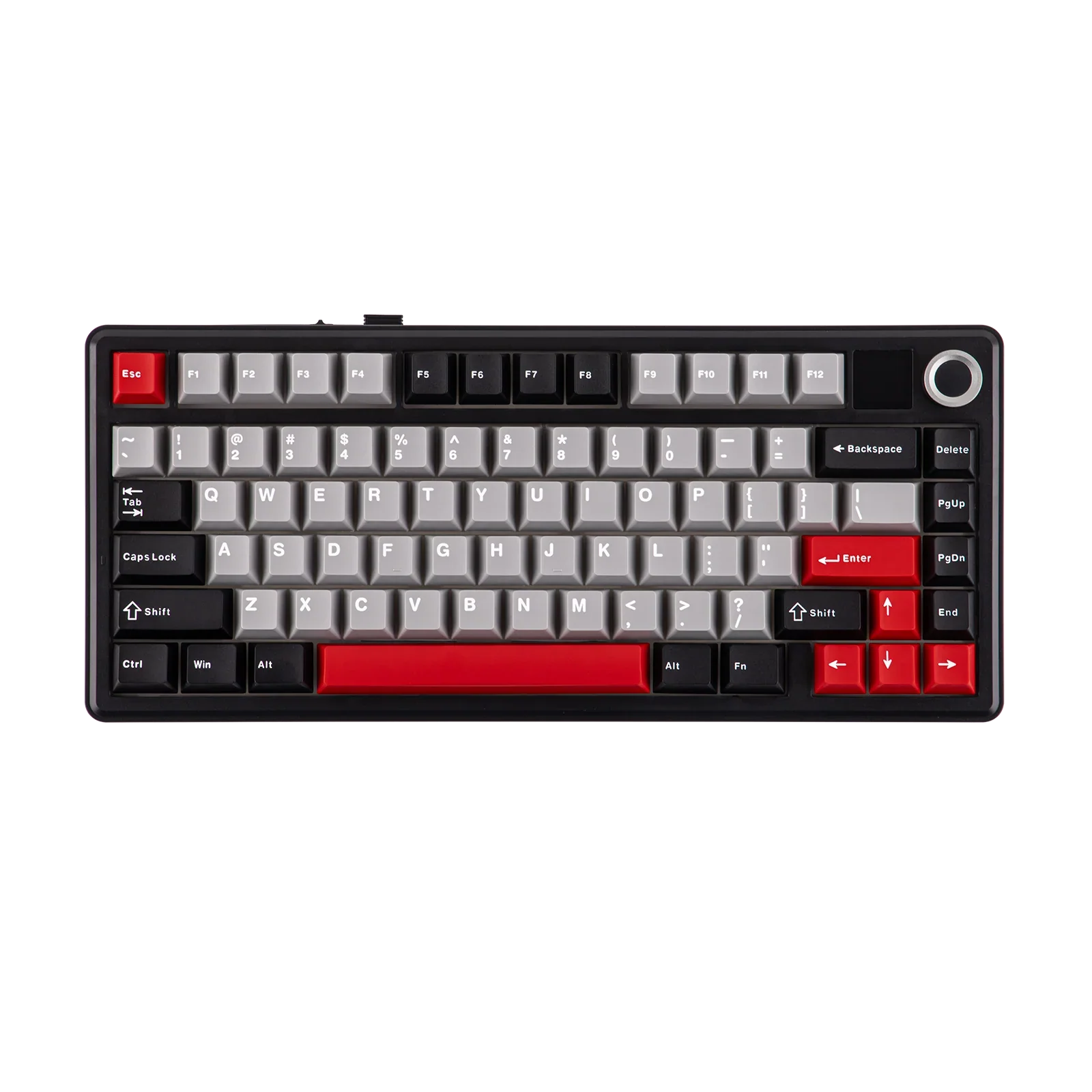 Teclado Mecanico Inalambrico AULA F75 Max Black/Grey/Red