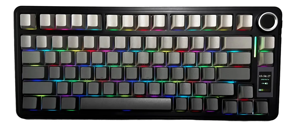 Teclado Mecanico Inalambrico AULA S75 Pro Black Degrade RGB Switch Seiya