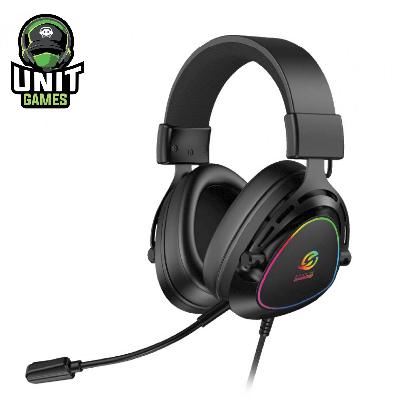 Auriculares SOLARMAX GHS59B RGB Negro